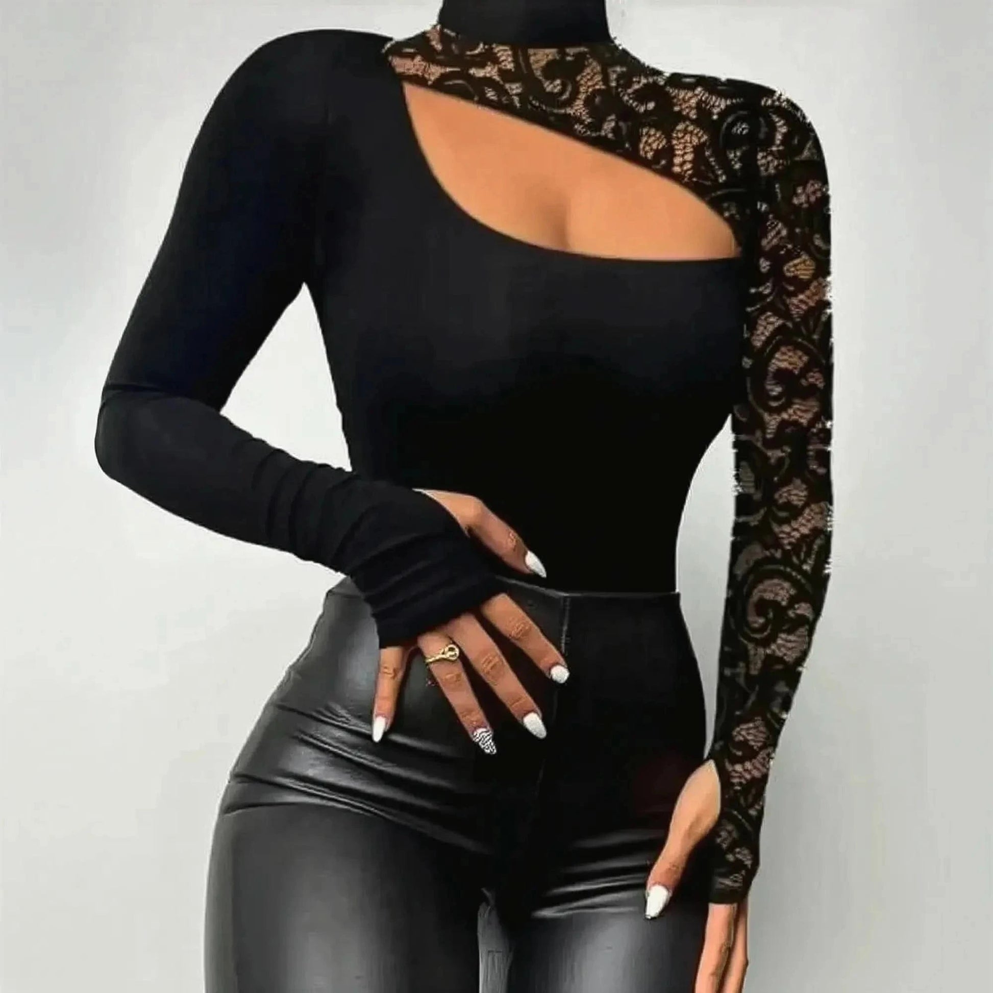 Body Épaules Dénudées Dentelle - Saylana