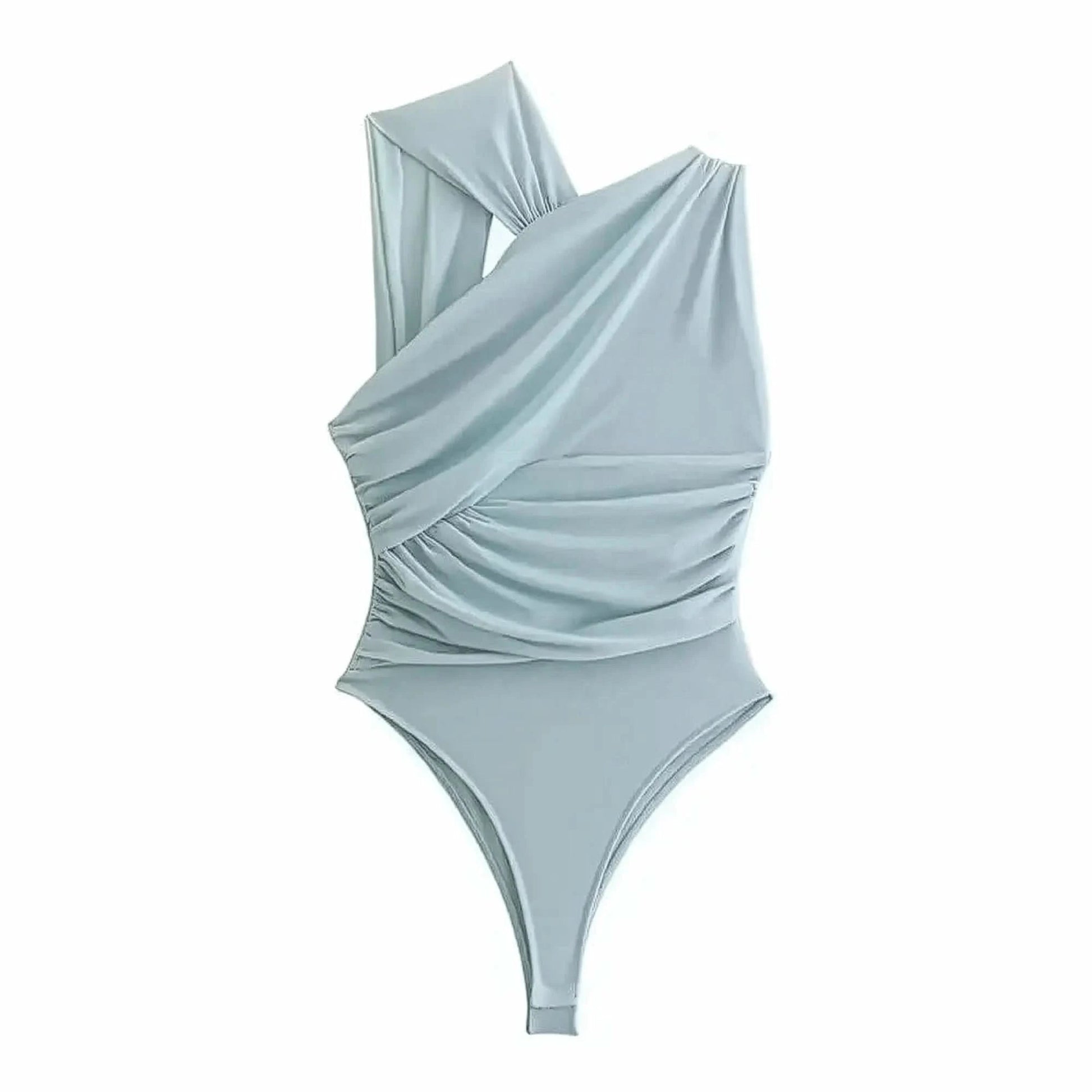 Body Léopard Transparent Sans Manches - Saylana