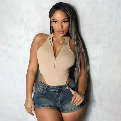 Body Taille Haute Sans Manches - Saylana