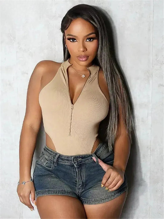 Body Taille Haute Sans Manches-Saylana
