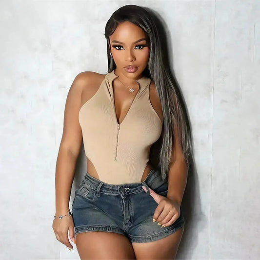 Body Taille Haute Sans Manches - Saylana