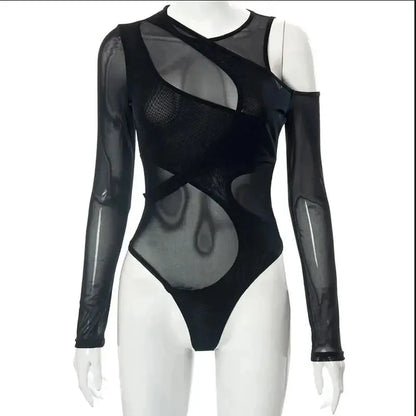 Body Transparent Manches Longues-Saylana