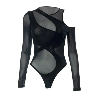 Body Transparent Manches Longues-Saylana