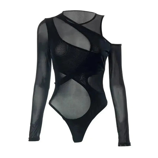 Body Transparent Manches Longues-Saylana
