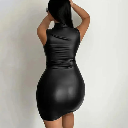 Bodycon Sexy Sans Manches-Saylana