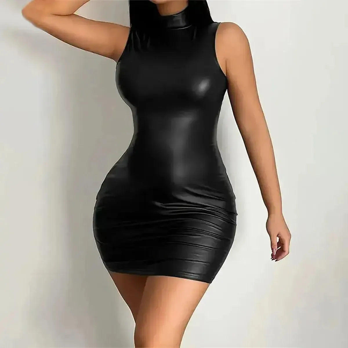 Bodycon Sexy Sans Manches-Saylana