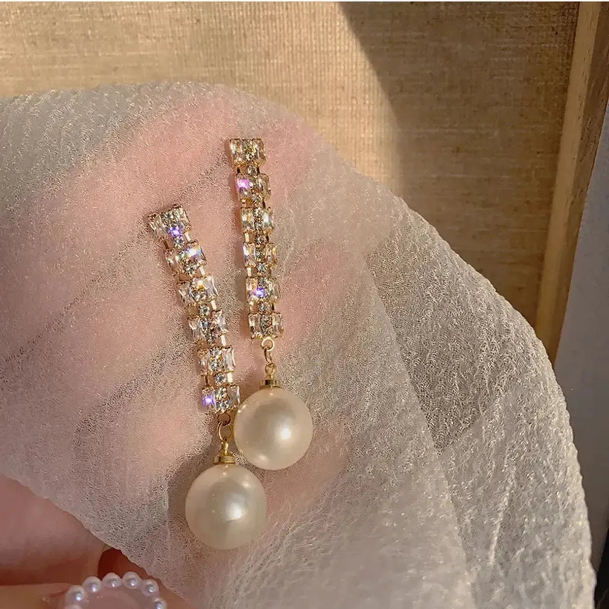Boucles Longues Perles & Fleurs-Saylana