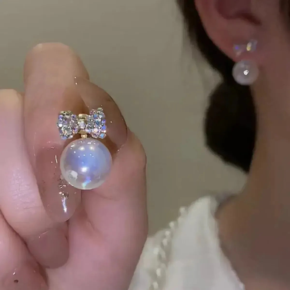 Boucles Longues Perles & Fleurs-Saylana