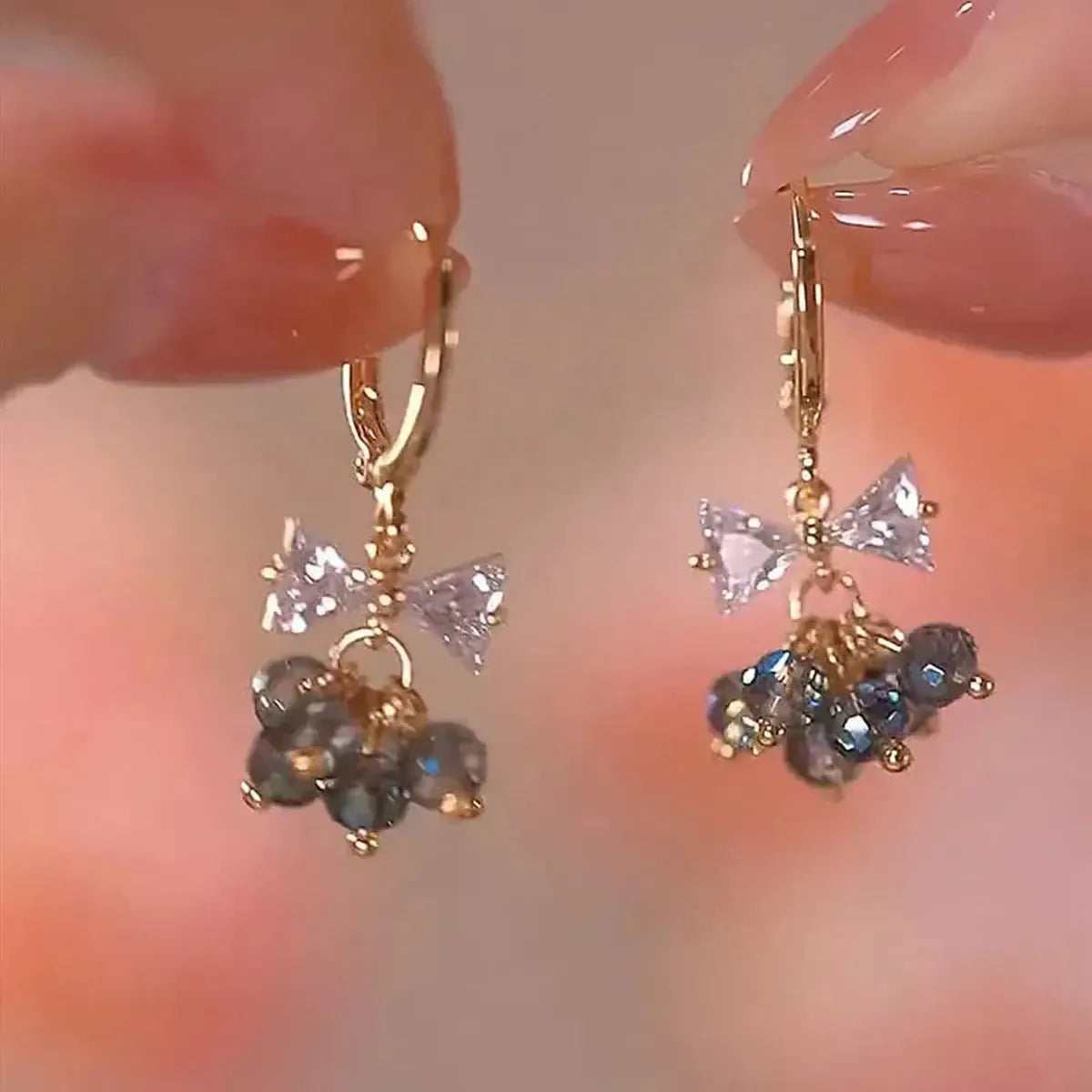 Boucles Longues Perles & Fleurs-Saylana