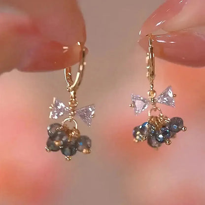 Boucles Longues Perles & Fleurs-Saylana