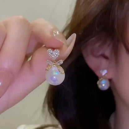 Boucles Longues Perles & Fleurs-Saylana