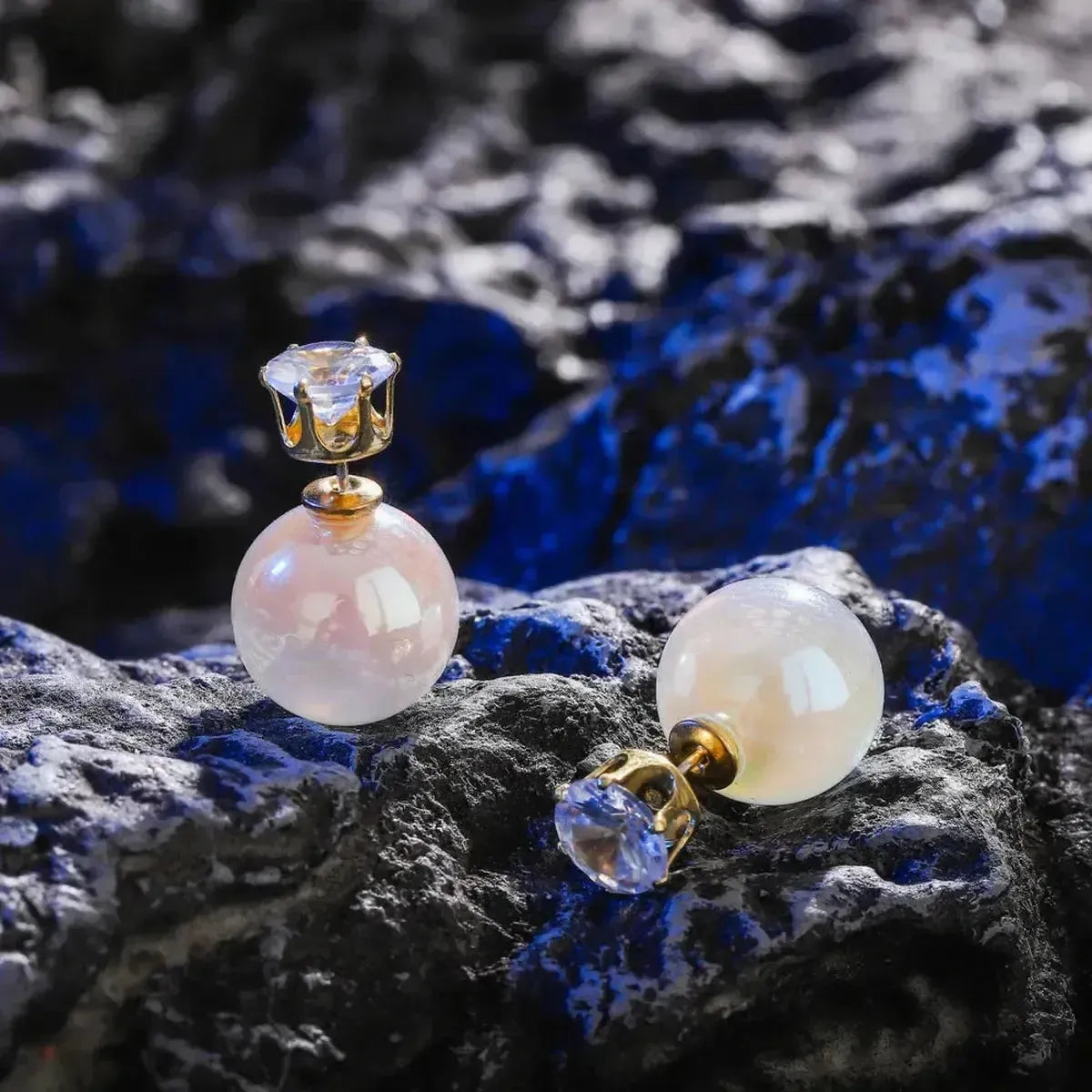 Boucles Longues Perles & Fleurs-Saylana