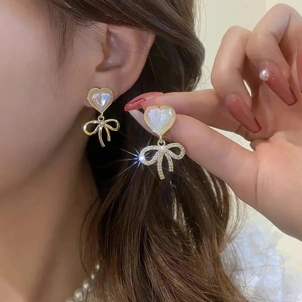 Boucles Longues Perles & Fleurs-Saylana