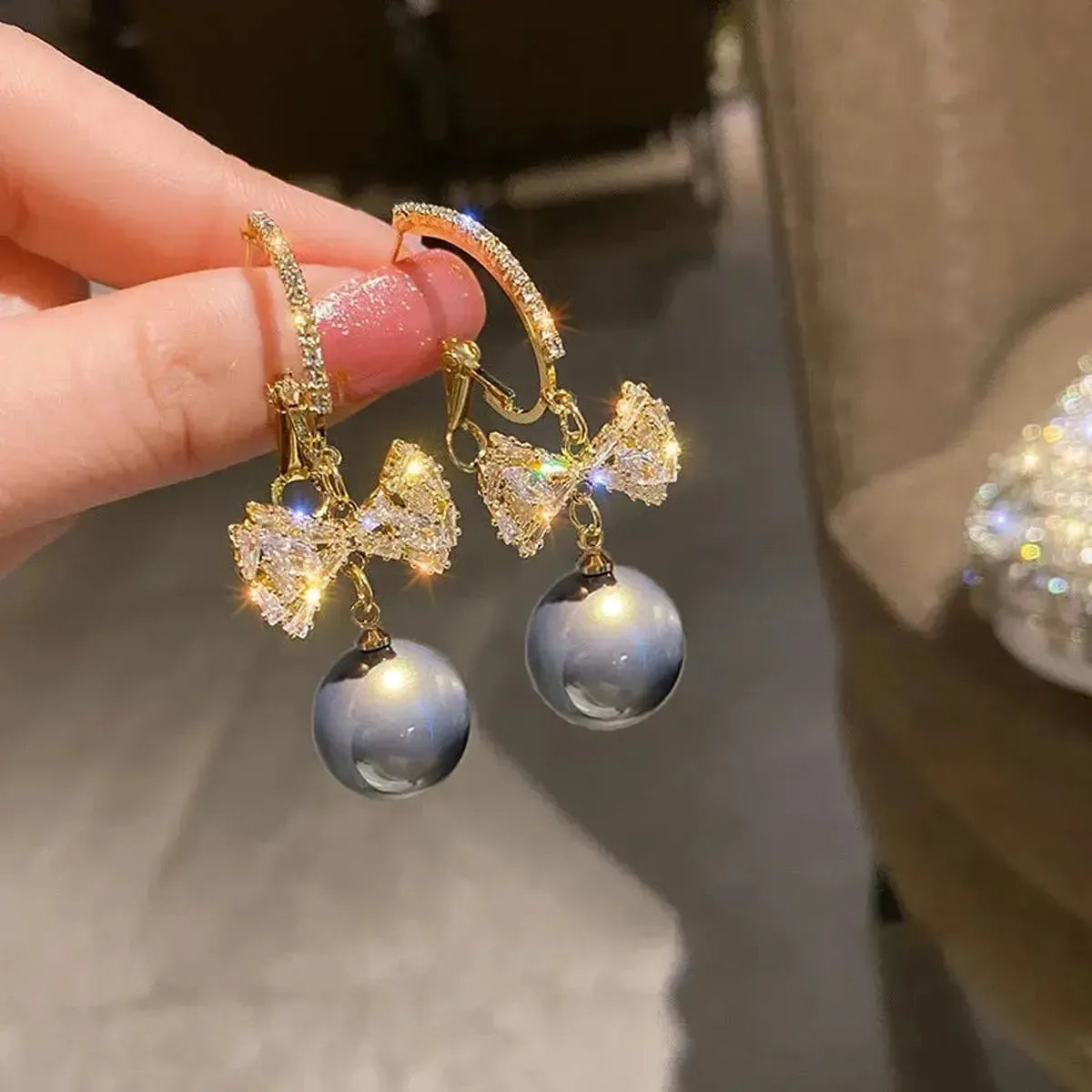Boucles Longues Perles & Fleurs-Saylana