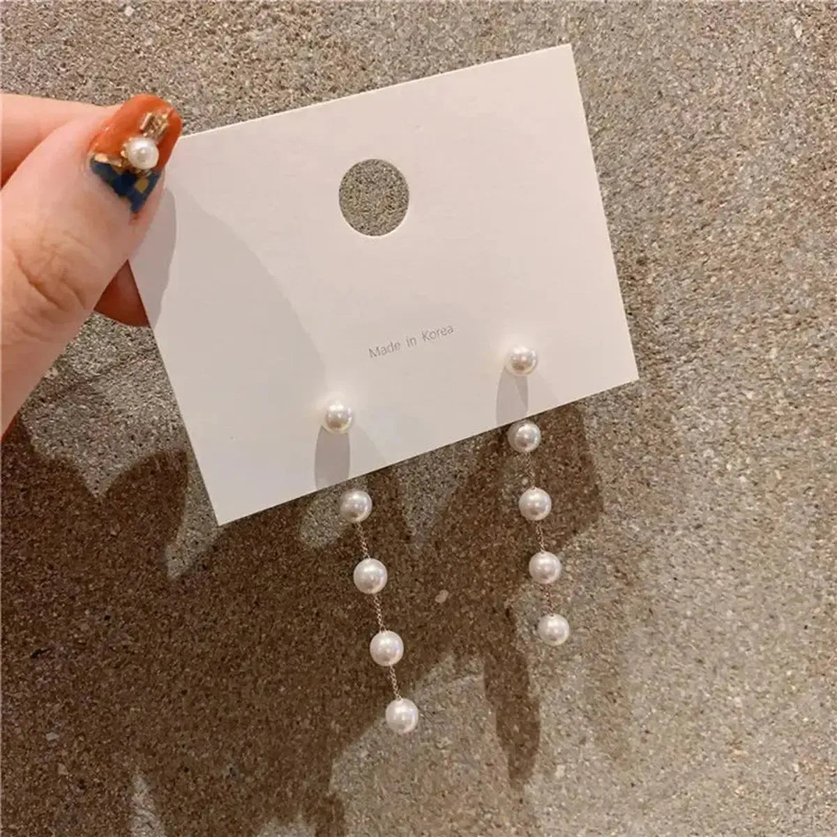 Boucles Longues Perles & Fleurs-Saylana