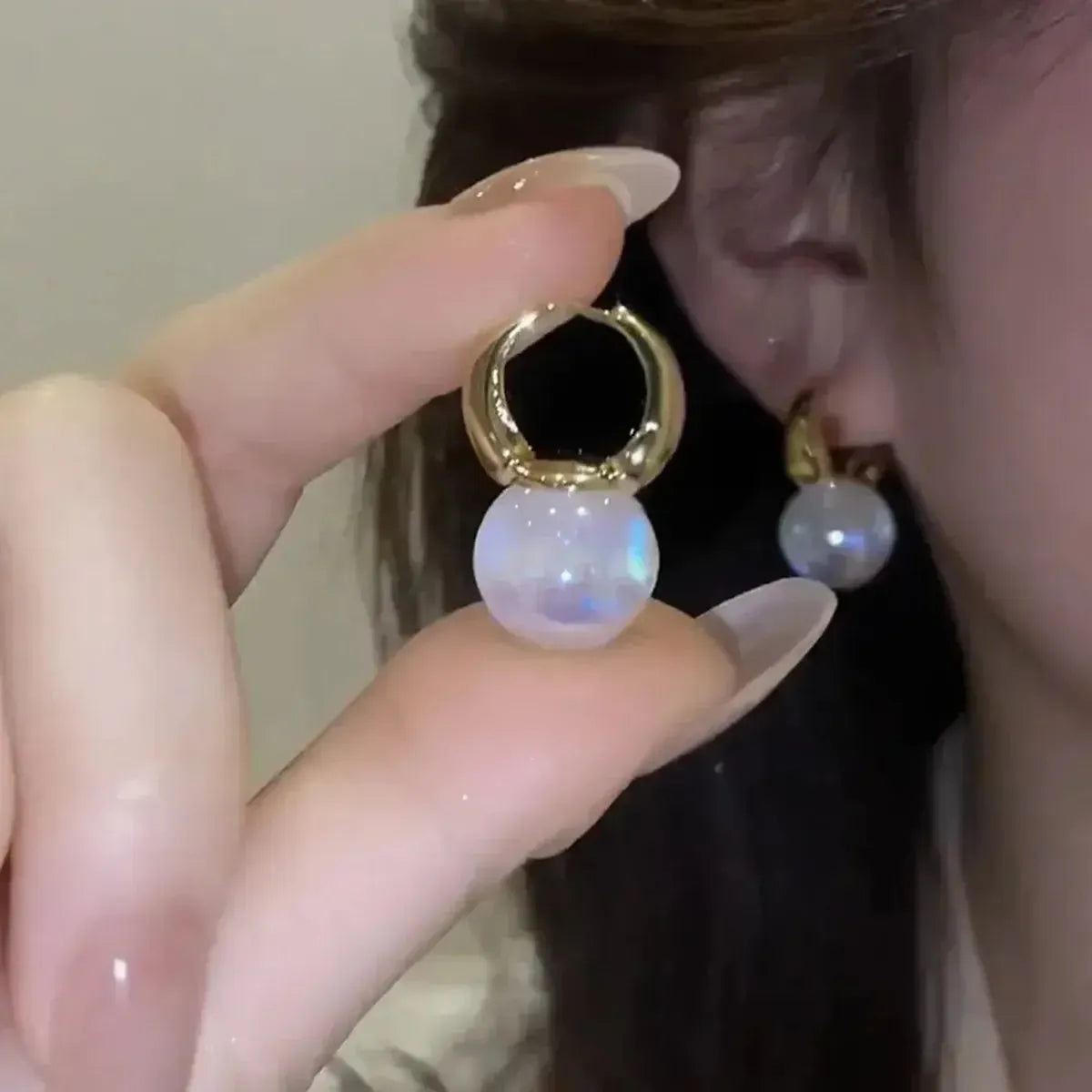 Boucles Longues Perles & Fleurs-Saylana