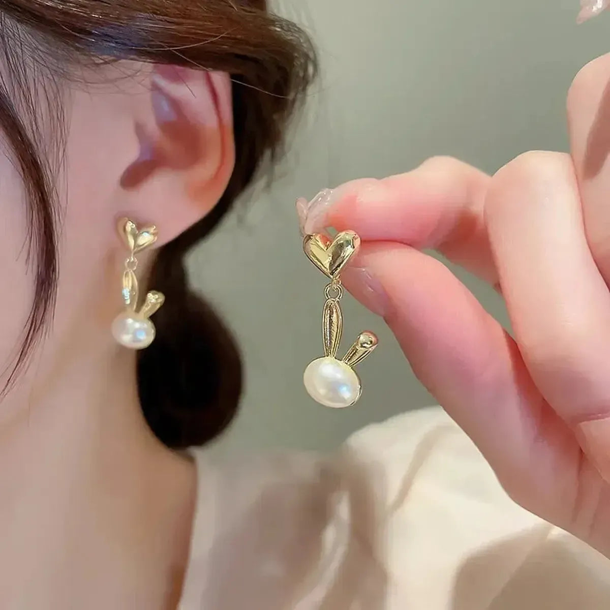 Boucles Longues Perles & Fleurs-Saylana