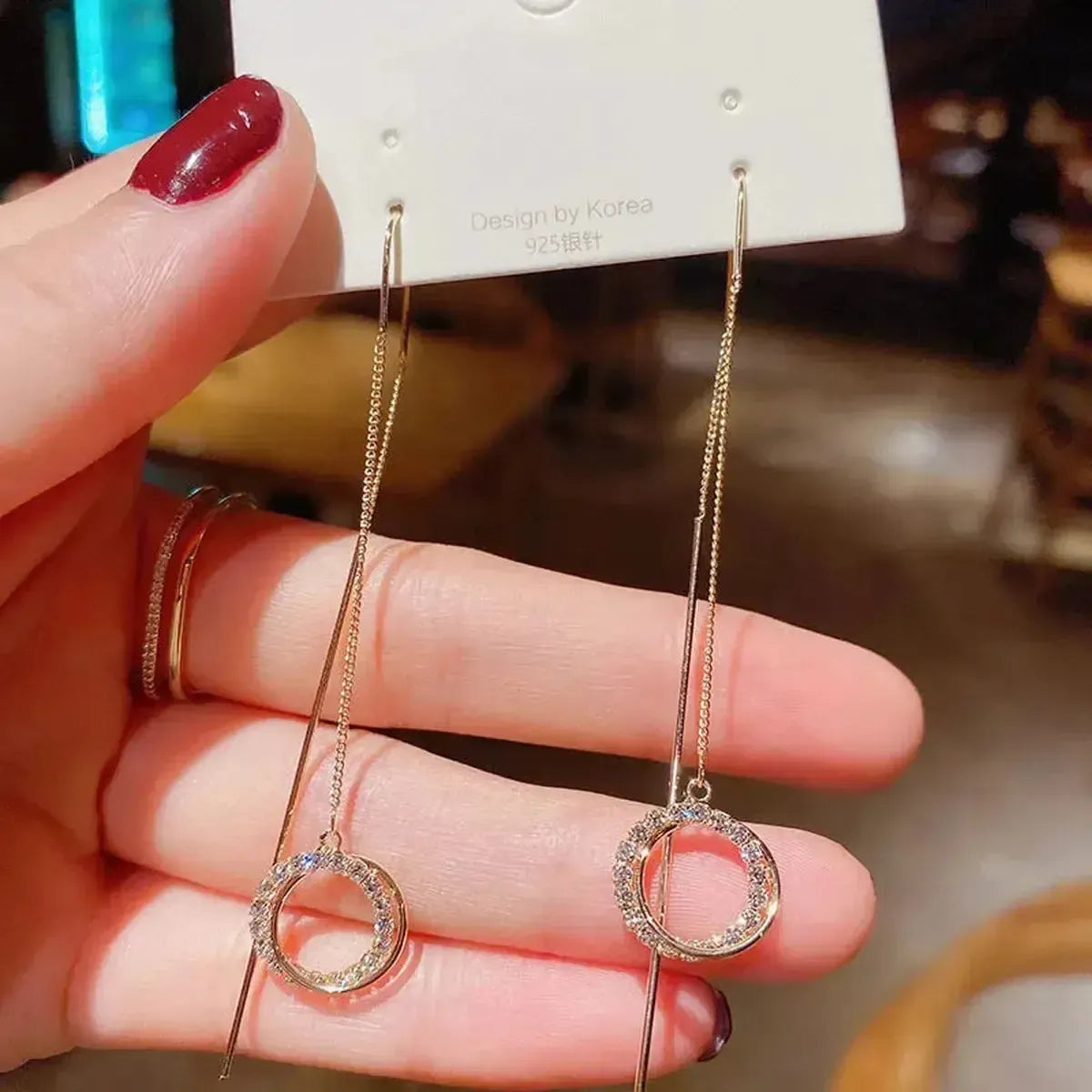 Boucles Longues Perles & Fleurs-Saylana