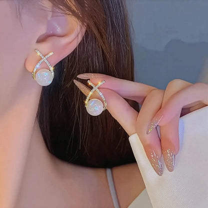 Boucles Longues Perles & Fleurs - Saylana