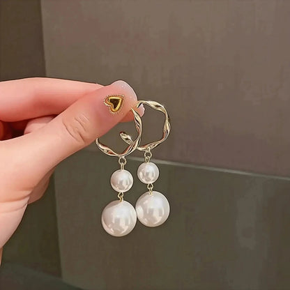 Boucles Longues Perles & Fleurs - Saylana