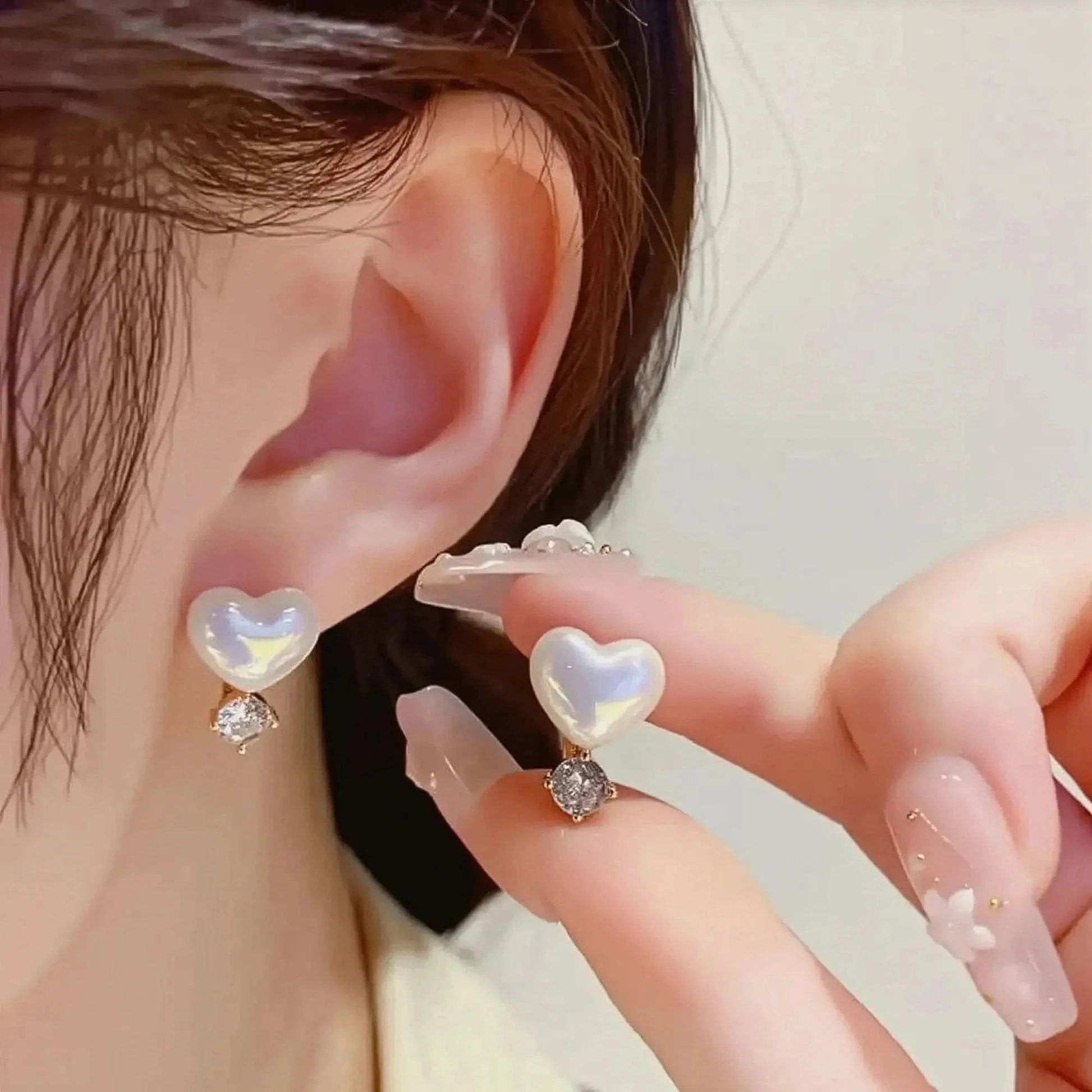 Boucles Longues Perles & Fleurs - Saylana