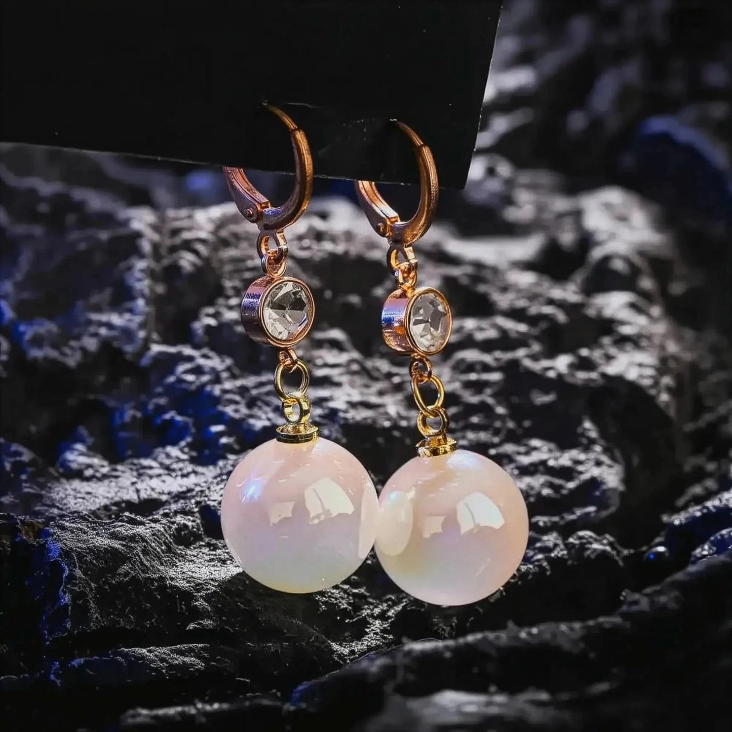 Boucles Longues Perles & Fleurs - Saylana