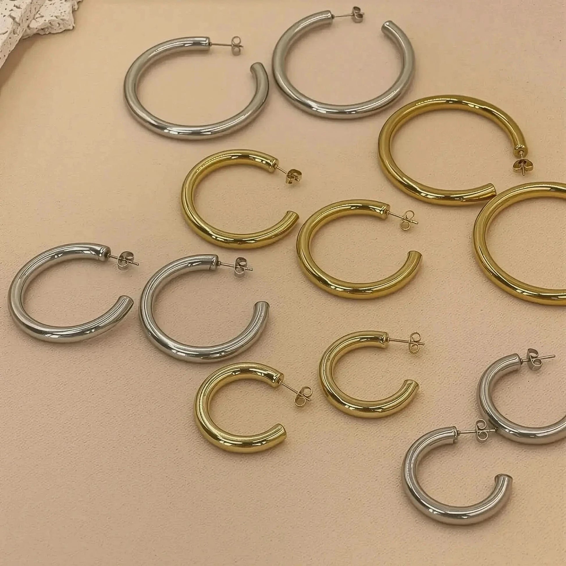 Boucles Rondes Inox Grand Format - Saylana