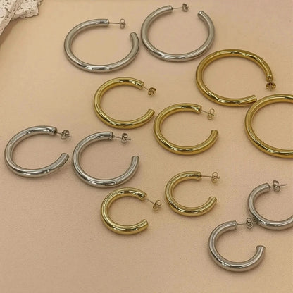 Boucles Rondes Inox Grand Format - Saylana