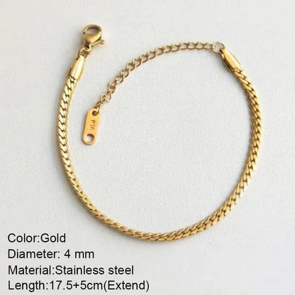 Bracelet Twist Acier Doré - Saylana