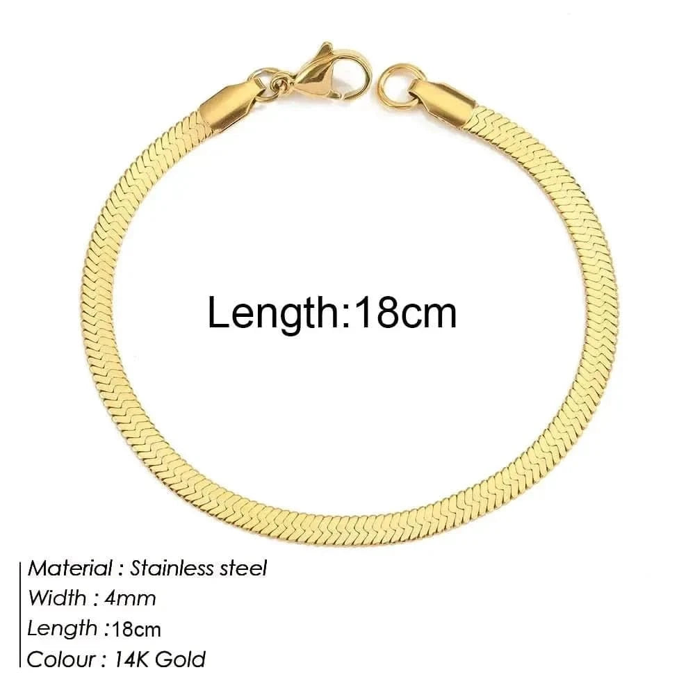 Bracelet Twist Acier Doré - Saylana