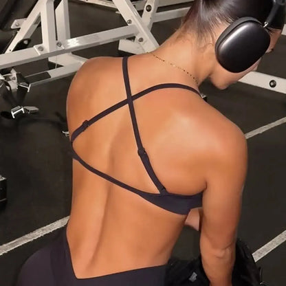 Brassière Dos Ouvert à Bretelles Réglables-Saylana