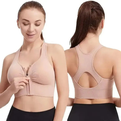 Brassière Fitness Zippée Femme Sport-Saylana