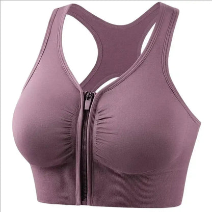 Brassière Fitness Zippée Femme Sport-Saylana