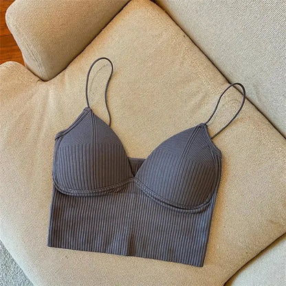 Brassière sans couture en soie glacée ultra douce-Saylana