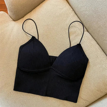 Brassière sans couture en soie glacée ultra douce-Saylana