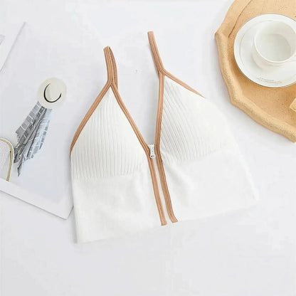 Brassière sans couture en soie glacée ultra douce - Saylana