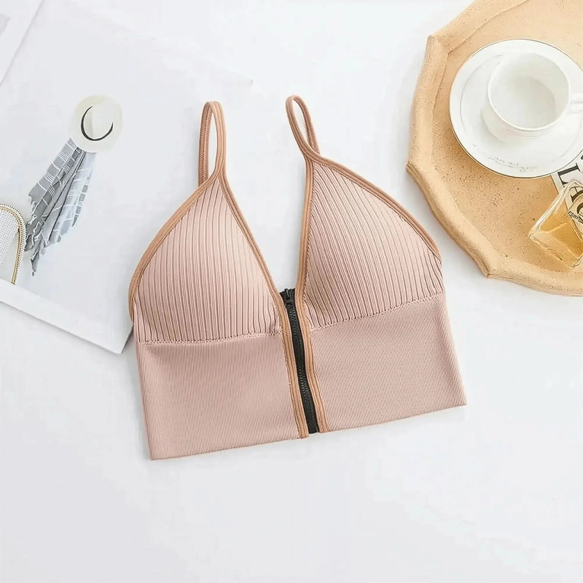 Brassière sans couture en soie glacée ultra douce - Saylana