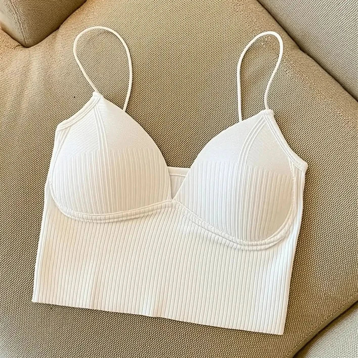 Brassière sans couture en soie glacée ultra douce - Saylana