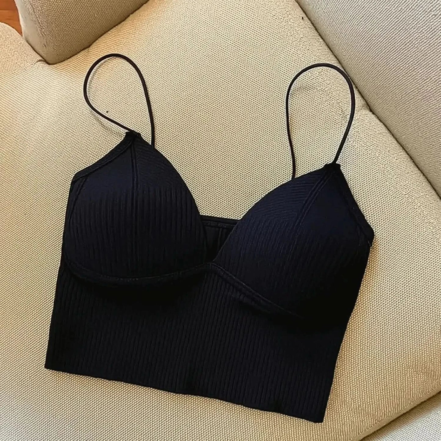 Brassière sans couture en soie glacée ultra douce - Saylana