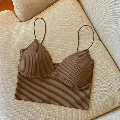Brassière sans couture en soie glacée ultra douce - Saylana
