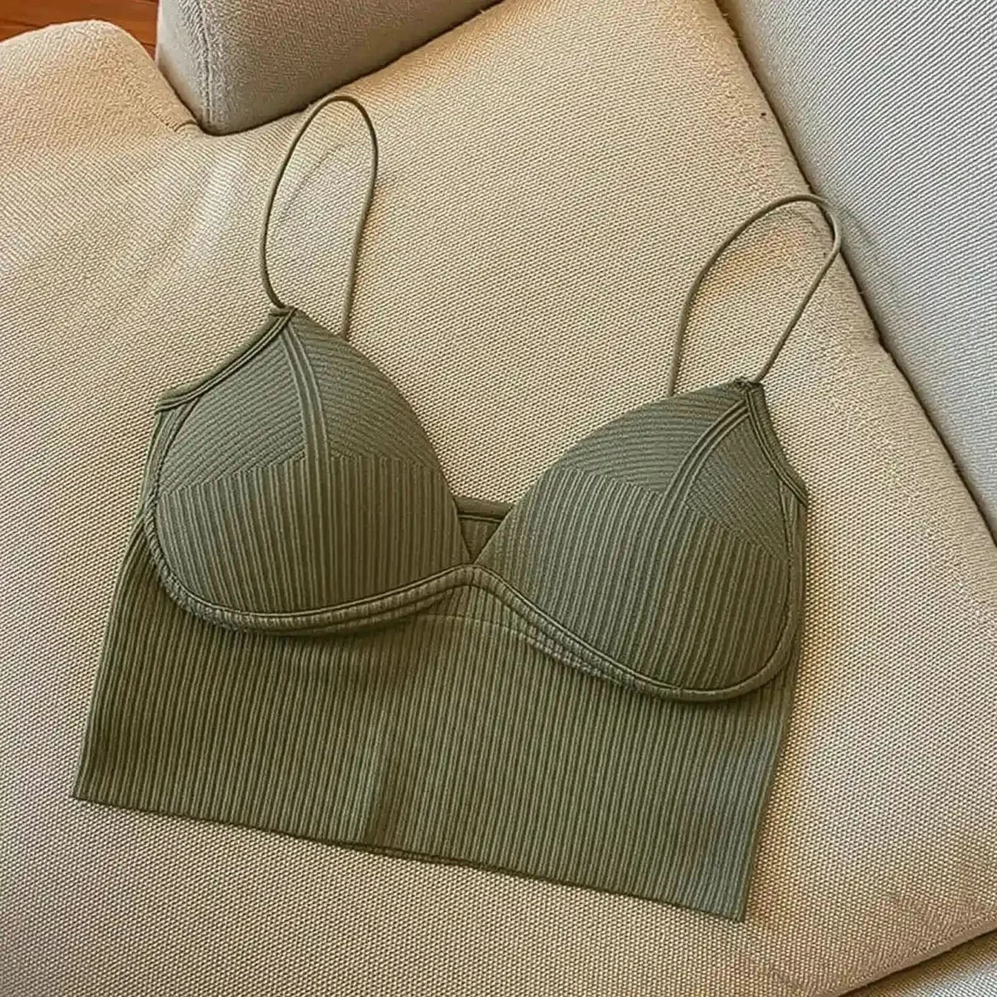 Brassière sans couture en soie glacée ultra douce - Saylana