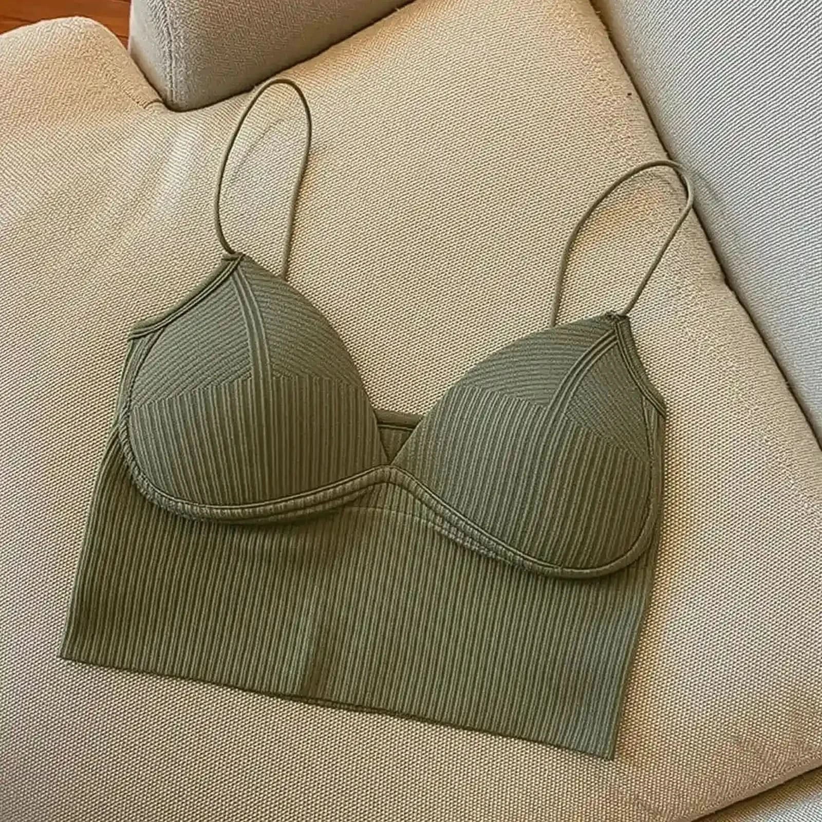 Brassière sans couture en soie glacée ultra douce - Saylana