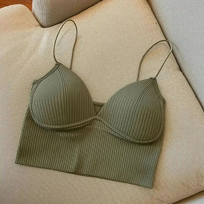 Brassière sans couture en soie glacée ultra douce - Saylana