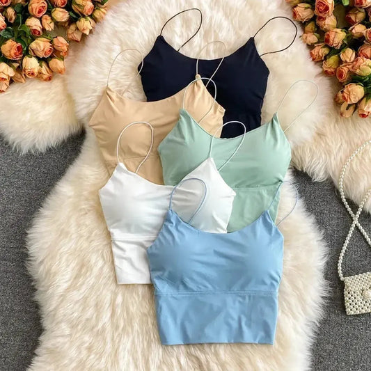 Brassière sans couture en soie glacée ultra douce-Saylana