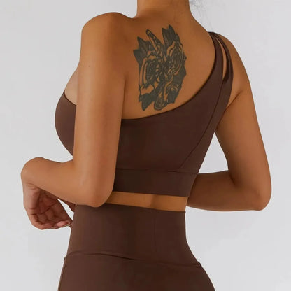 Brassière Sport Asymétrique Push-Up Femme-Saylana