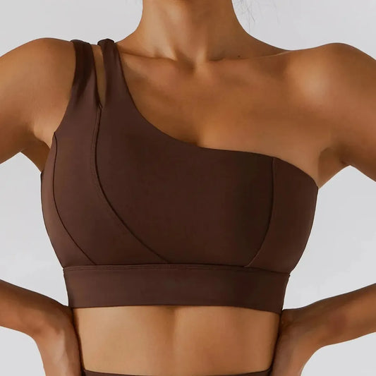 Brassière Sport Asymétrique Push-Up Femme-Saylana