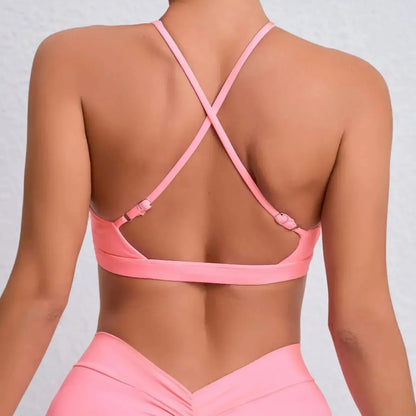 Brassière Sport Dos Croisé Respirante-Saylana