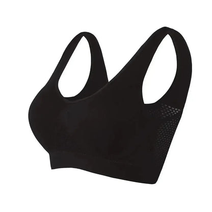 Brassière Sport Noir Femme Grand Taille-Saylana