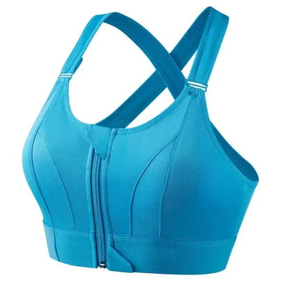 Brassière Sport Zippée Femme Maintien Fort-Saylana