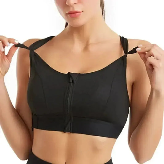 Brassière Sport Zippée Femme Maintien Fort-Saylana